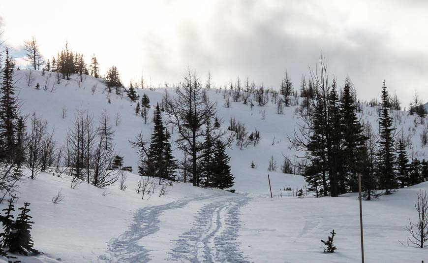 The approach to Deception Pass from Skoki Lodge