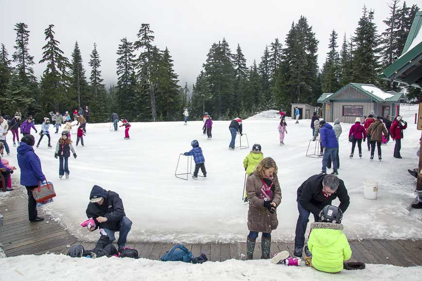 Skating at Grouse Mountain