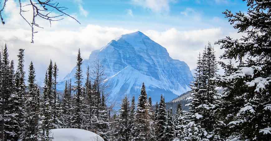 Great views of Temple Mountain on the return