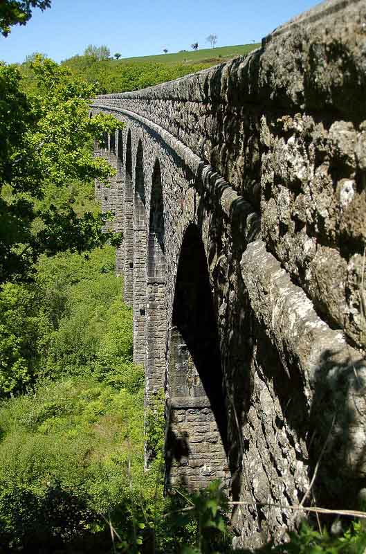 Walks in Devon provide a view of the lake viaduct on the Granite Way
