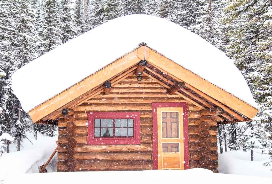 One of the cute cabins at Lake Ohara Lodge 