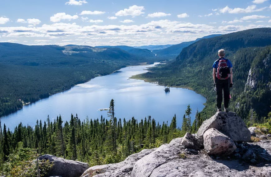 Views from the Charlevoix Traverse in Quebec