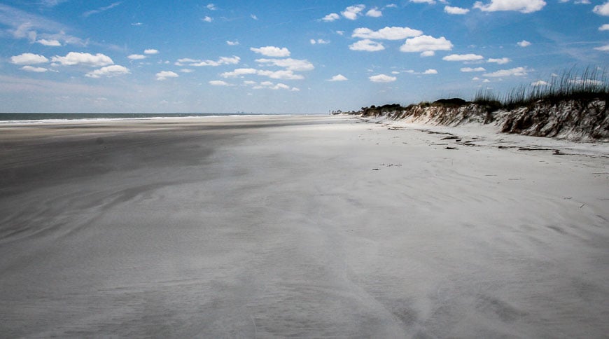 Deserted beaches of Cumberland Island