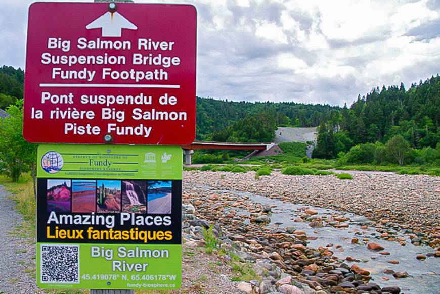 One of the access points from the Fundy Footpath