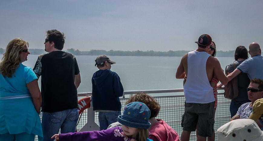 On the ferry to Pelee Island