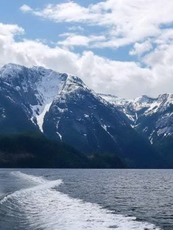 The boat ride up Princess Louisa Inlet is a stunning one