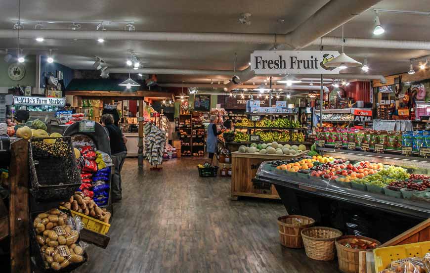 A stop a DeMilles Farm Market in Salmon Arm