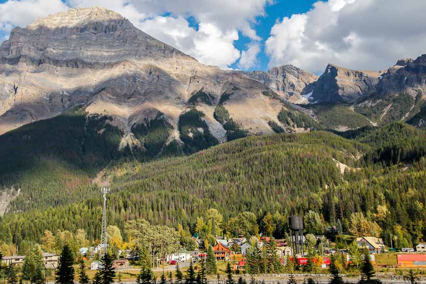 The pretty town of Field, BC in Yoho National Park