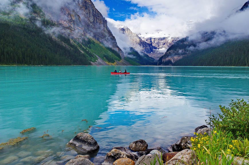 Start the hike at Lake Louise