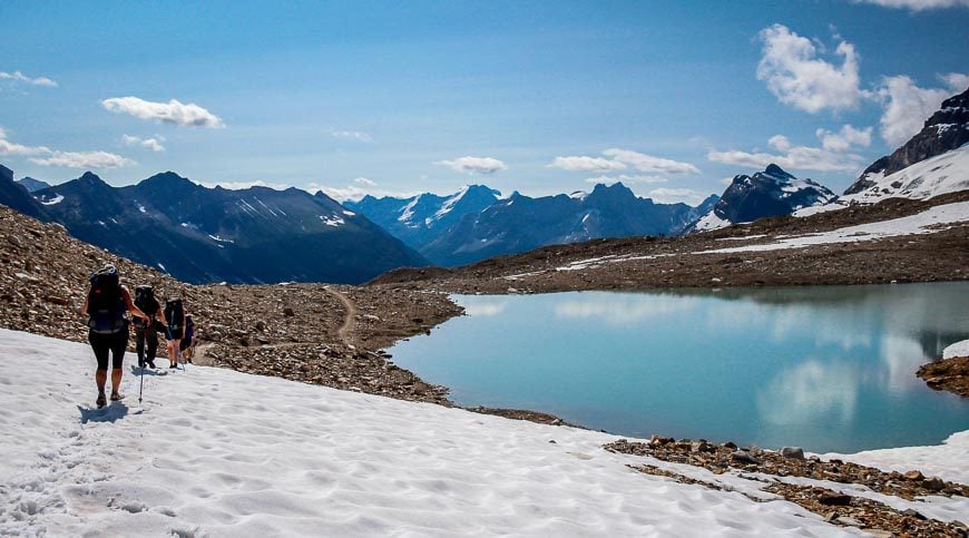 There's still some snow kicking around in July