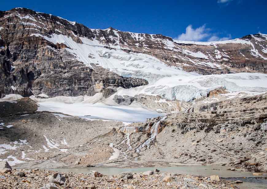 Its a world of rock and ice on the Iceline Trail