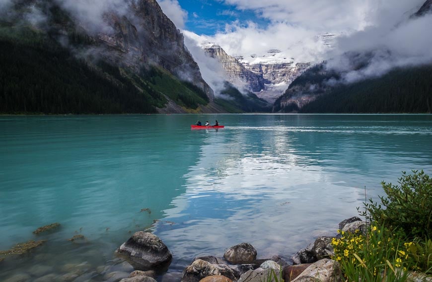 The Lake Agnes Tea House hike starts at Lake Louise