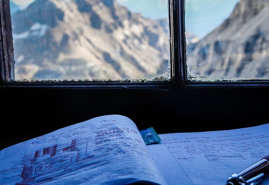 Logbook with a view