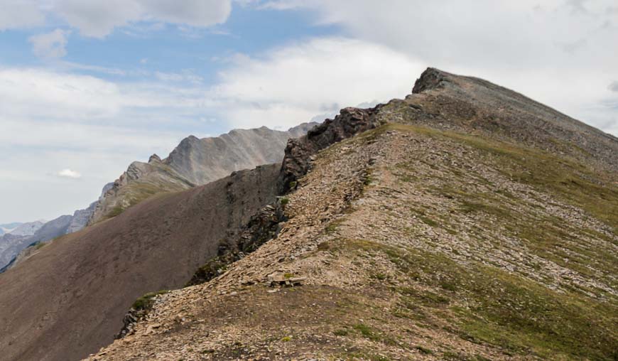 On the Guinn Pass hike the Mt Kidd shoulder doesn't look like much