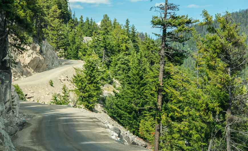 Driving narrow Highway 20 to and from Bella Coola