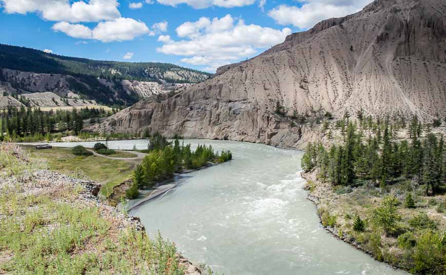 Looking east along the Chilcotin River in Junction Sheep Range Provincial Park