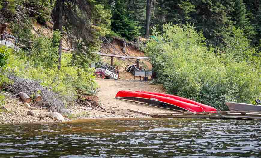 The launch point in Murtle Lagoon