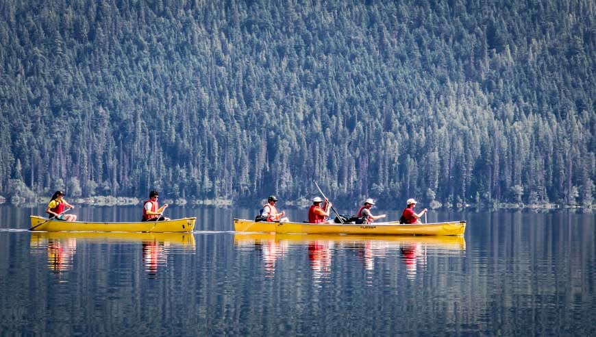 One of the few groups of paddlers we saw over four days