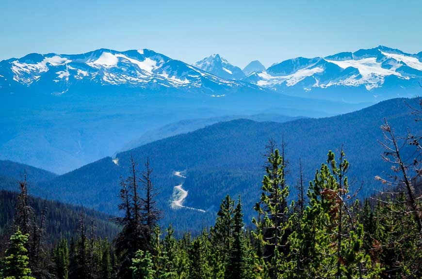 That's the highway to Bella Coola you can see in the photo