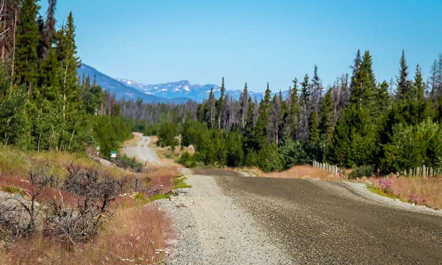 It's a pretty drive to the trailhead along the road that takes you to Bella Coola