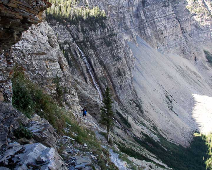 Looking over to 600 foot Crypt Falls