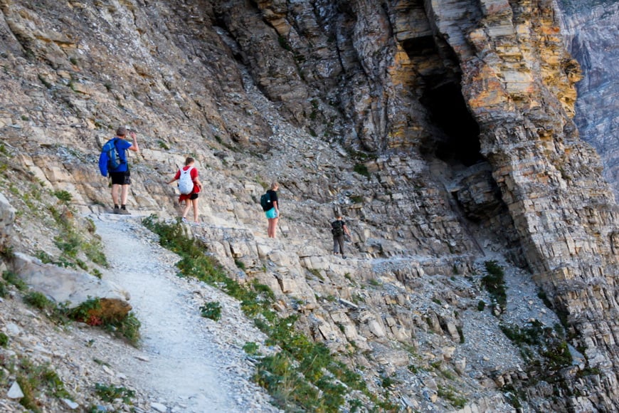 On the way to the tunnel - if you want to get to Crypt Lake