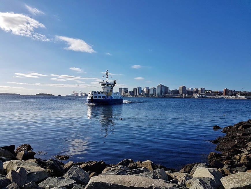 The ferry that runs between Halifax and Dartmouth