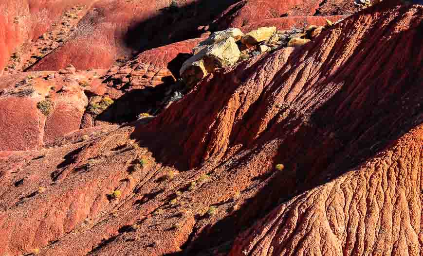 Incredible textures to the rocks