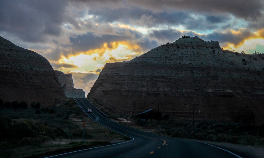 Start of Grand Staircase Escalante Slot Canyons adventure