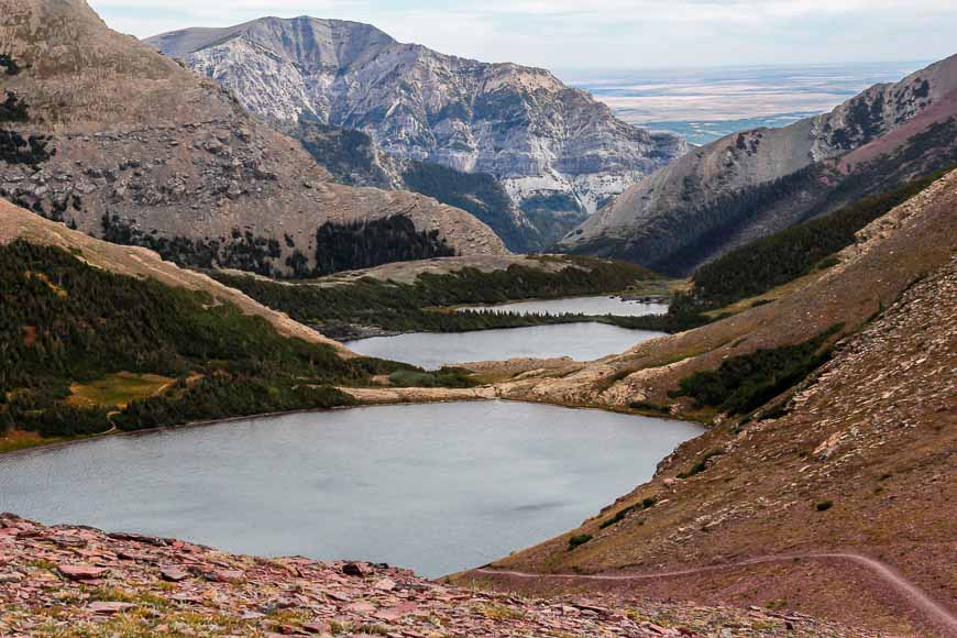 On the Carthew Alderson hike pass the beautiful Carthew Lakes