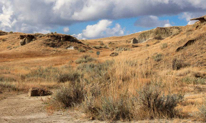 Hiking in Dinosaur provincial Park is not difficult