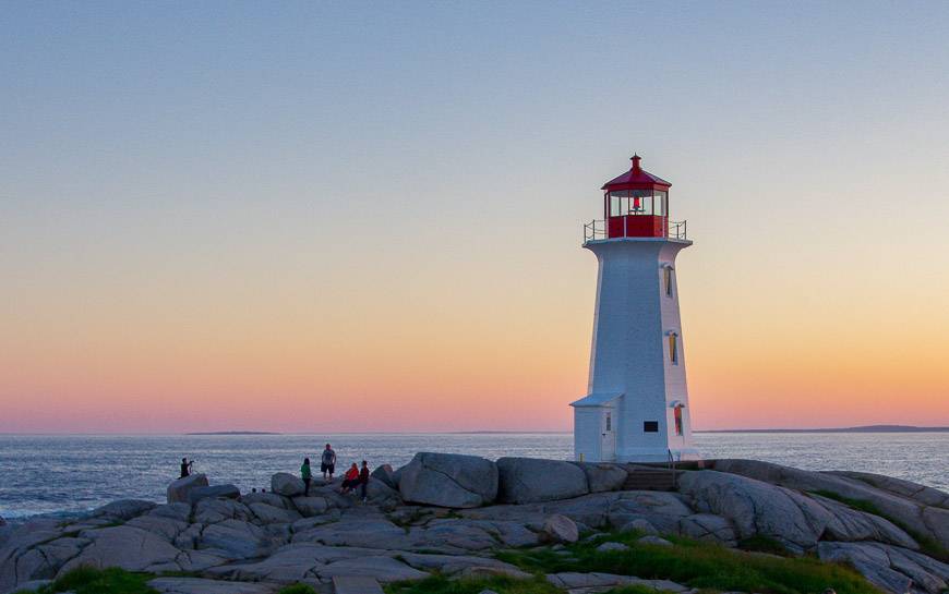 the lighthouse at Peggy 's Cove