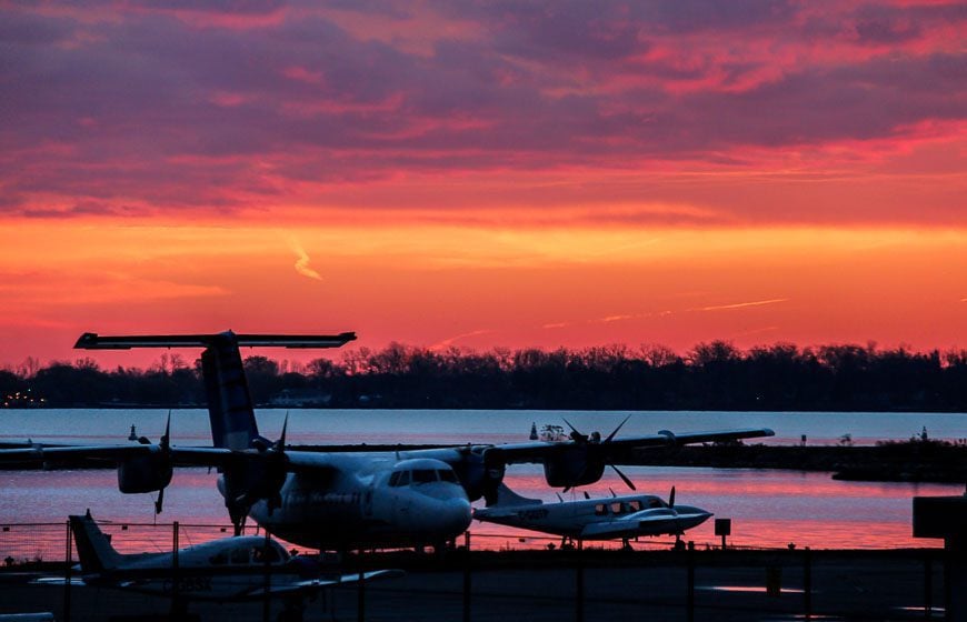 Sunrise from the Toronto Island Airport