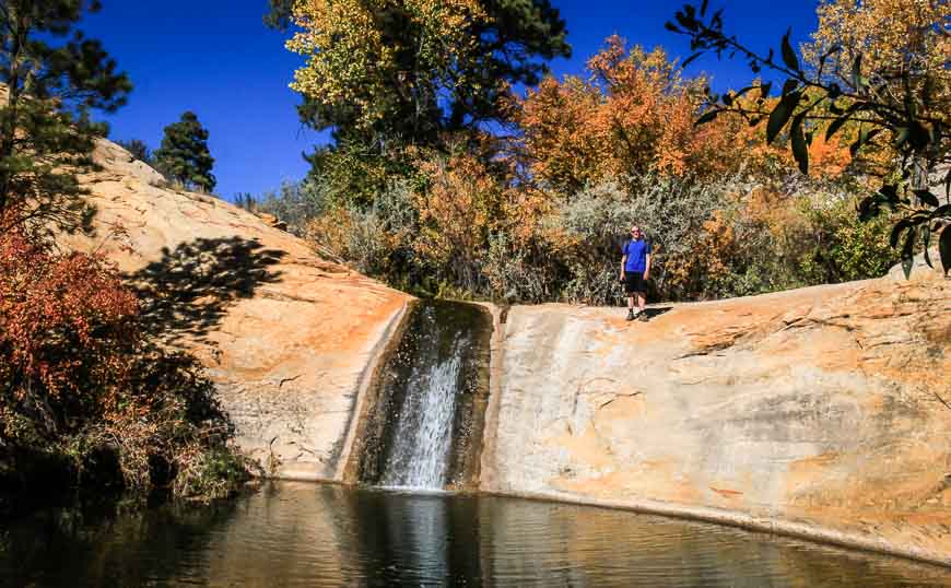 Pool at the top of Upper the falls