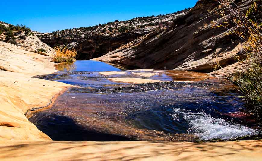 Infinity pools above Upper Calf Creek Falls