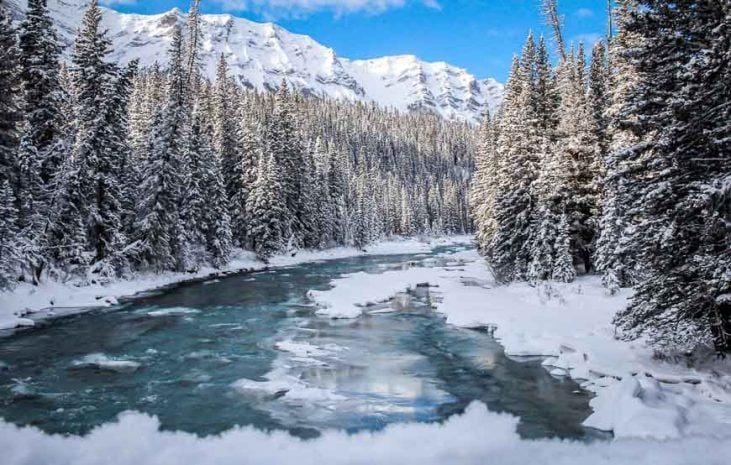 Cascade Fire Road Skiing in Banff National Park | Hike Bike Travel