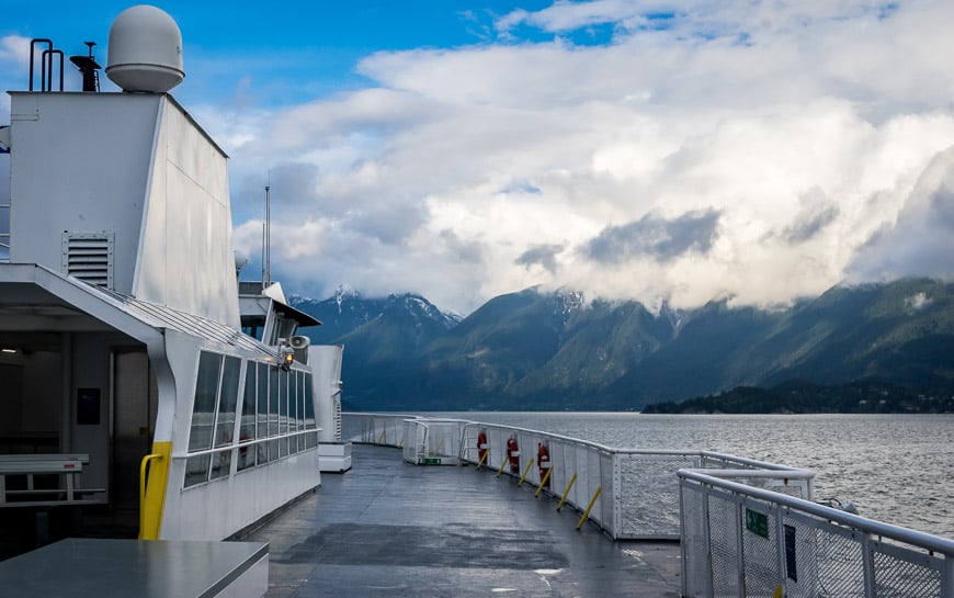 Enjoy beautiful west coast scenery on the ferry to Bowen