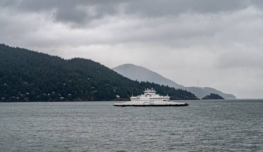 The Bowen Island ferry is a small one