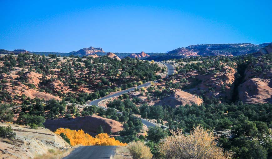 The Deer Creek trailhead is a short distance away 