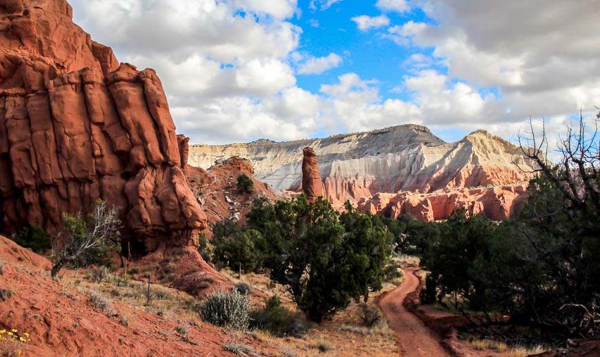 Red rock scenery in every direction in Kodachrome Basin State Park