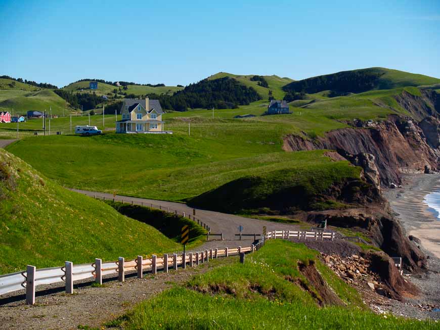 Typical rural scene on the Magdalen Islands