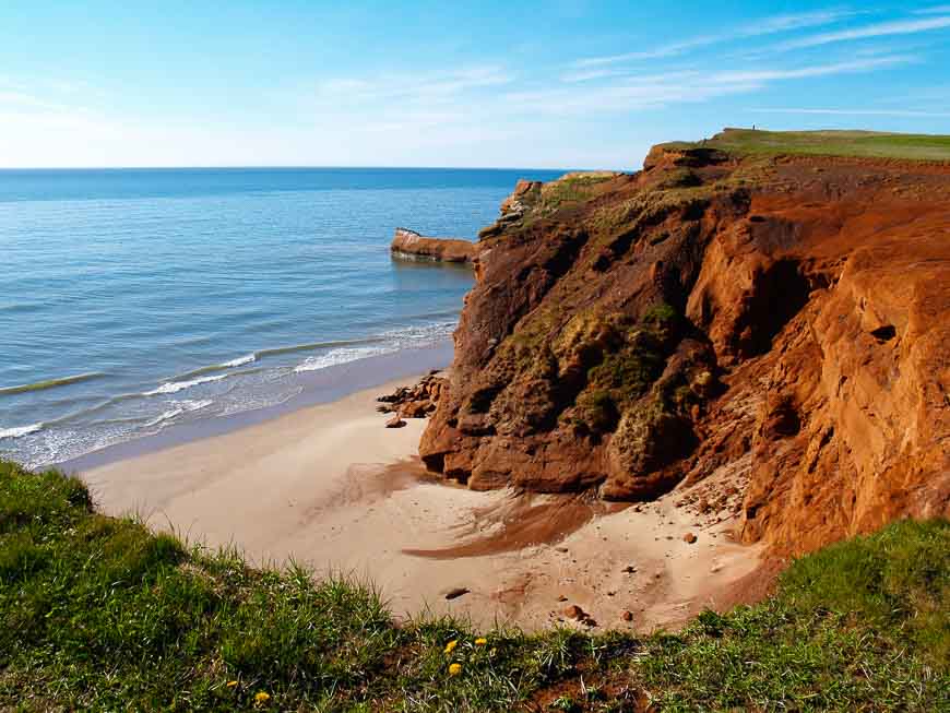 The red earth the Magdalen Islands are so famous for