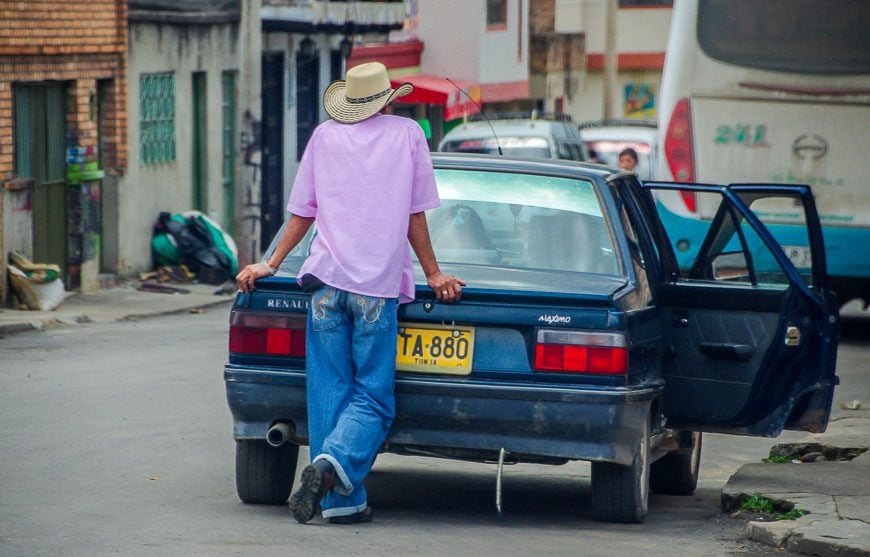 Hanging out in small town Colombia