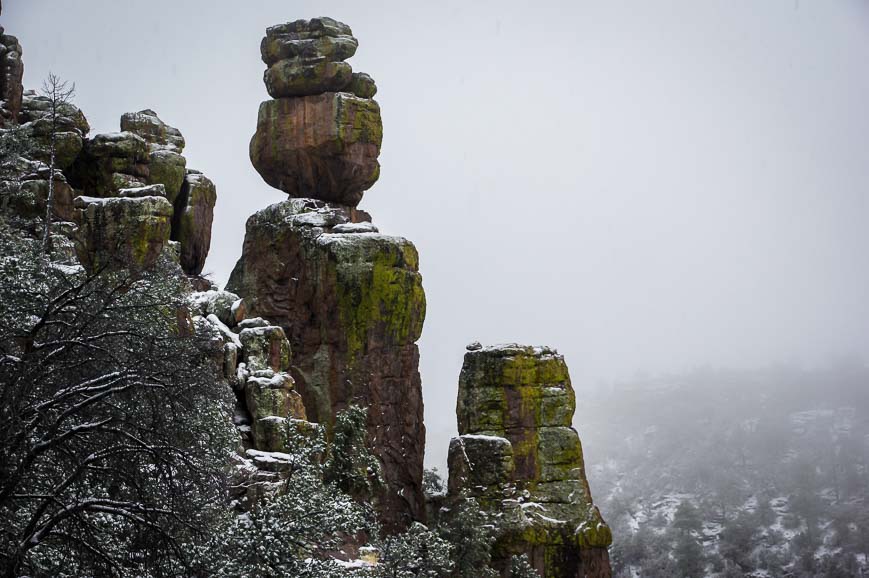 Rhyolite formations at Chiricahua National Monument