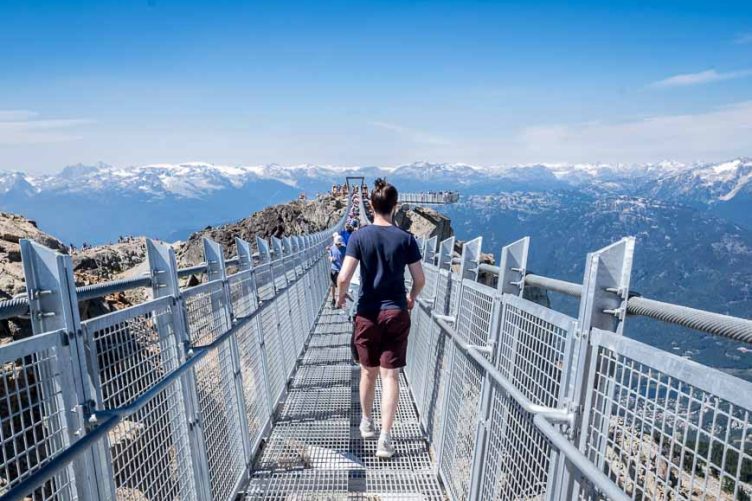 An airy walk on the Skybridge in Whistler