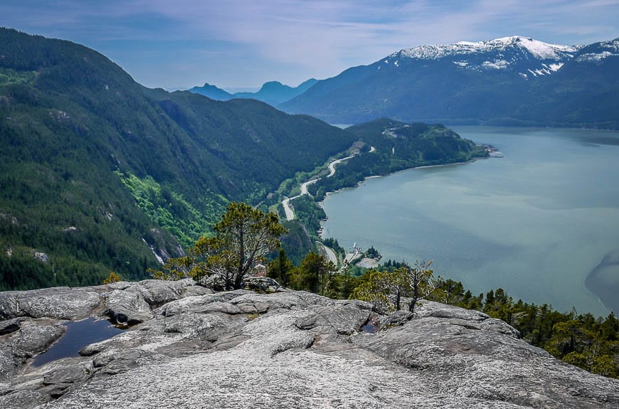 Views from the top of the Chief in Squamish