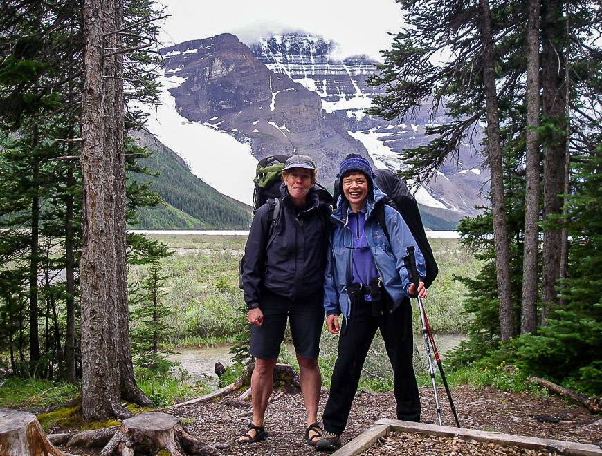 Berg Lake trail hike in July