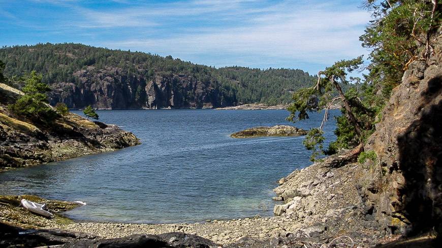 Beautiful west coast scenery around Lasqueti Island