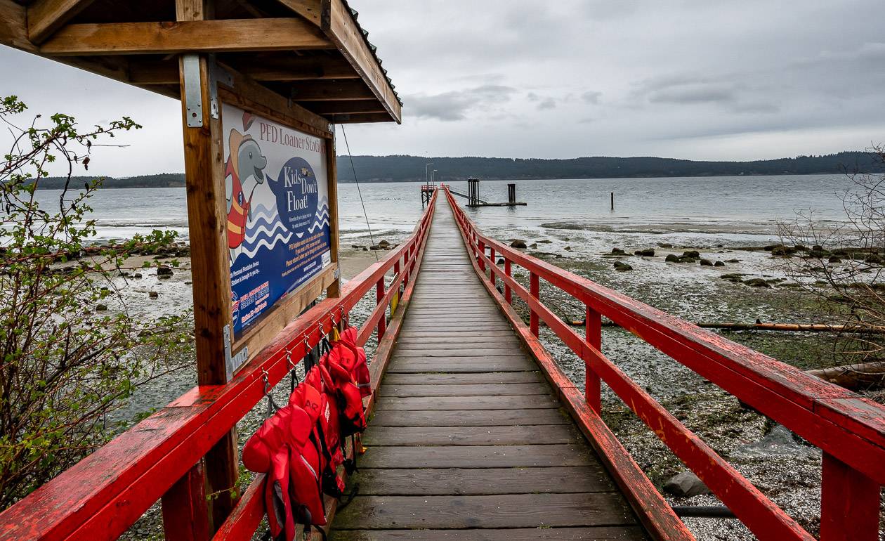 The pier across from the Fernwood Cafe 