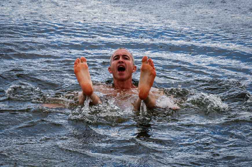 Go for a swim in Shuswap Lake